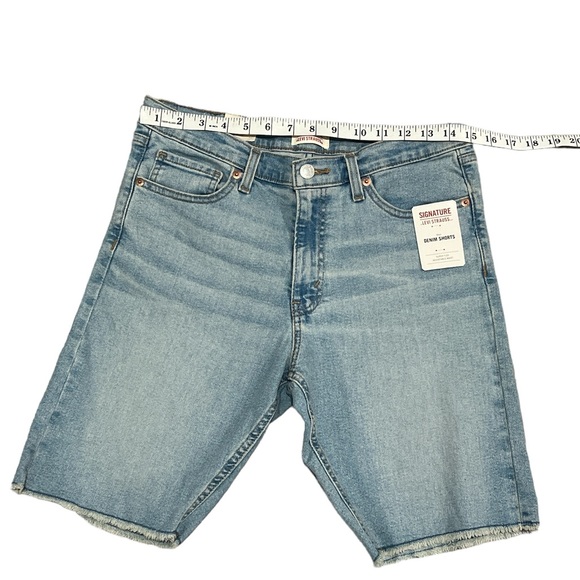Signature By Levi Strauss & Co. Boys Denim Cut Off Jean Short - Picture 6 of 12